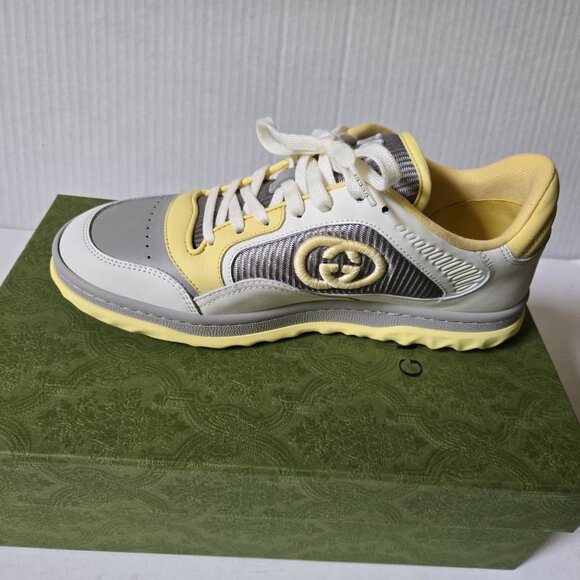 NIB Gucci Mac80 leather Sneakers IT 38.5 US 8.5 - Picture 9 of 13